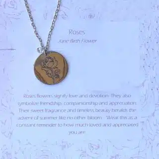Rose Silver Necklace
