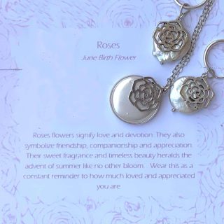 Rose Silver Necklace