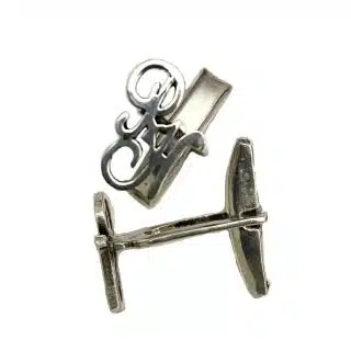 Initials Silver Cufflinks