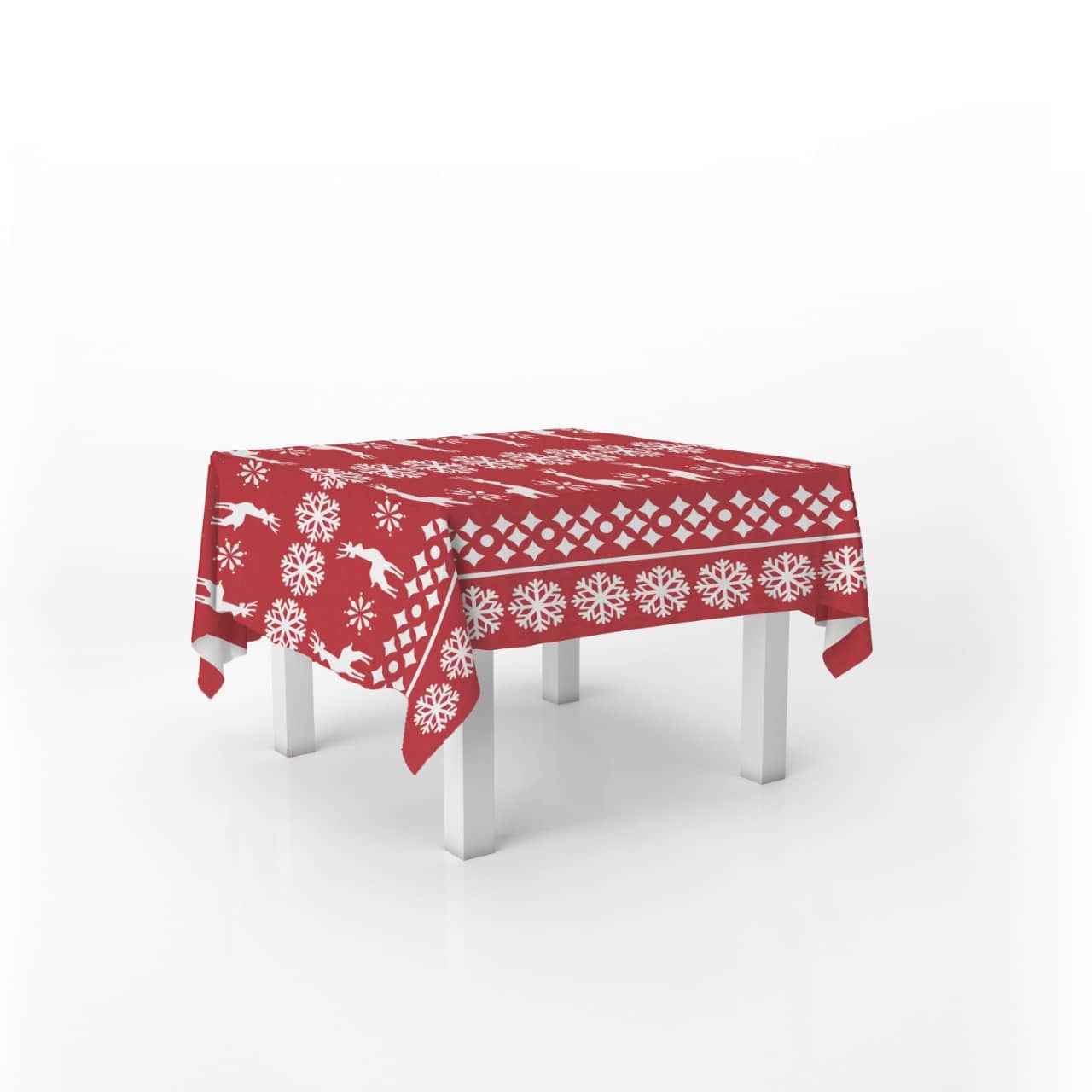 Table Cover The Deer Pattern 140x140 1 Table Cover The Deer Pattern 140x140