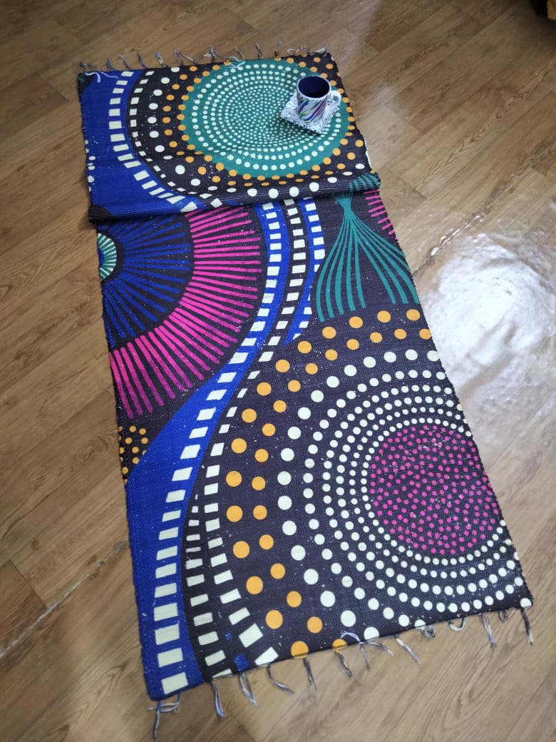 Killim afican pattern brown 1 Killim afican pattern brown