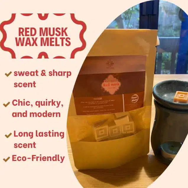 Red Musk wax melts 1 Red Musk wax melts