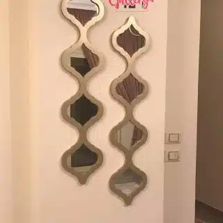 Golden Branch wide mirror