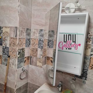 Rectangle cupboard mirror (bathroom)