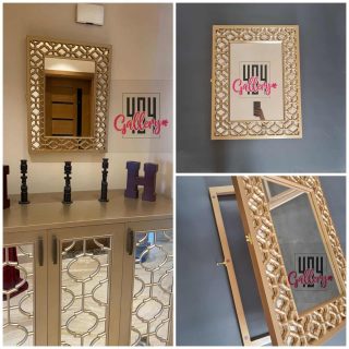 Frame for electricity box mirrored