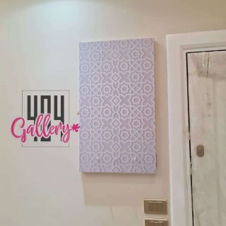 White Electricity box frame