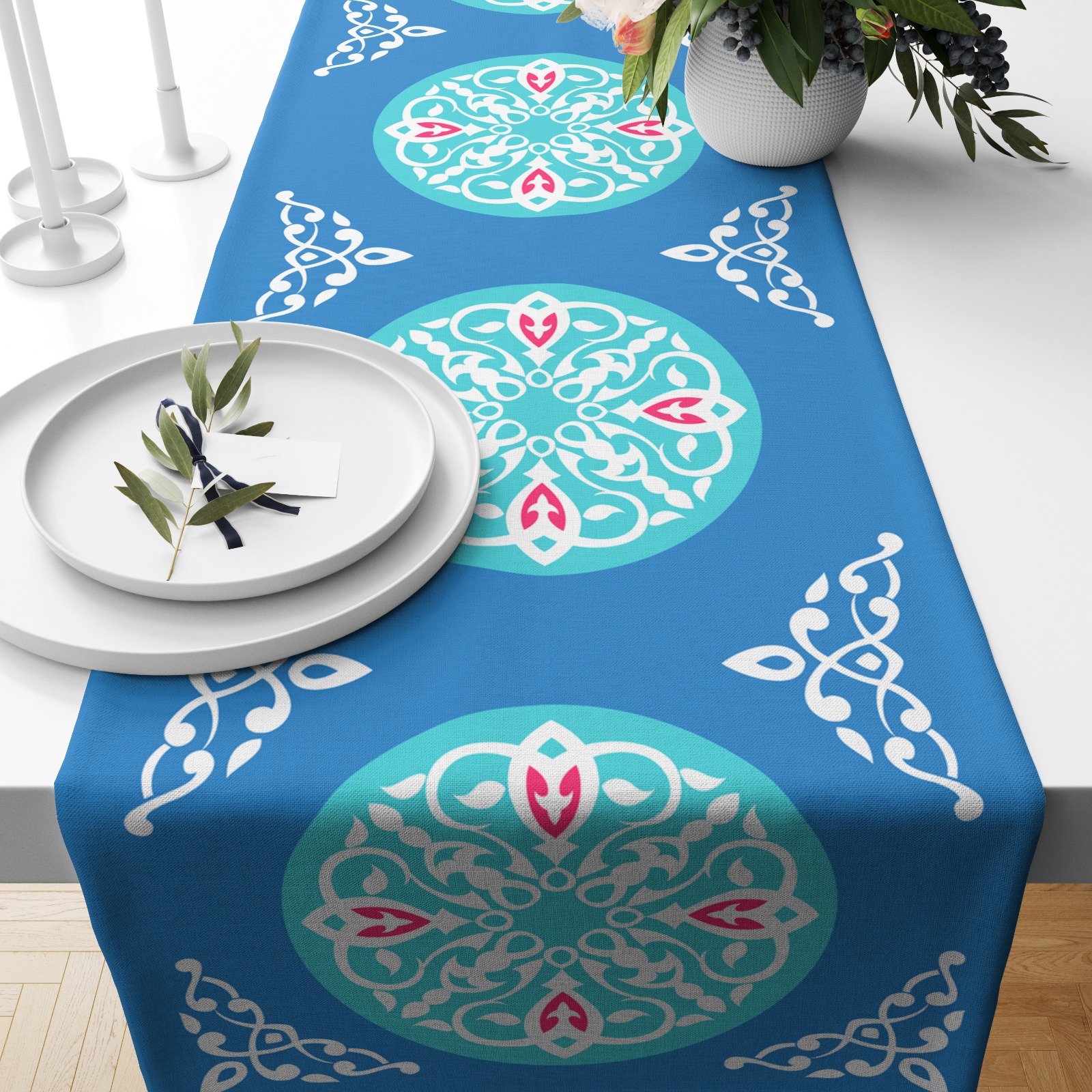 Runner Khayemya Blue 150*50 1 Runner Khayemya Blue 150*50