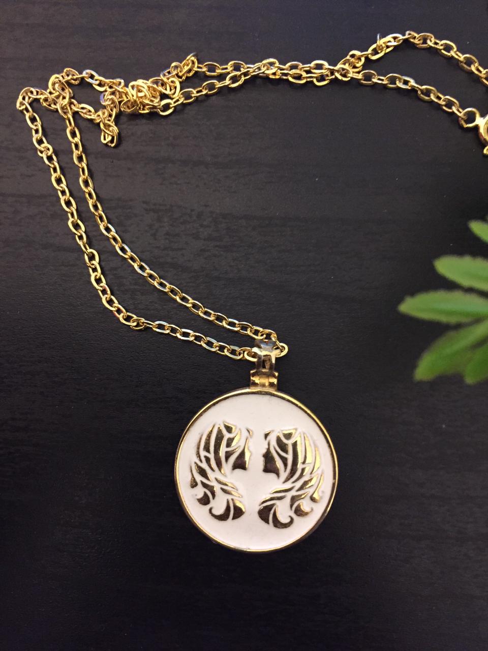 Gemini zodiac sign necklace 1 Gemini zodiac sign necklace
