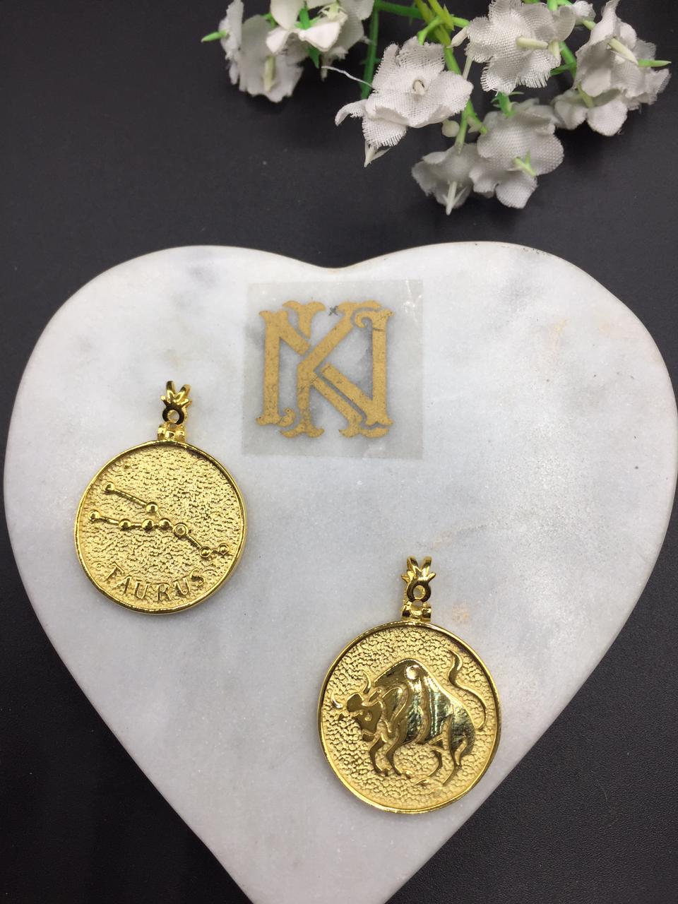 Taurus zodiac sign necklace 1 Taurus zodiac sign necklace