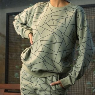 Printed melton cotton