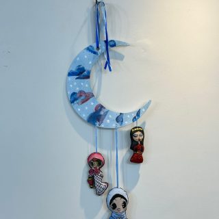 Wooden helal pendants