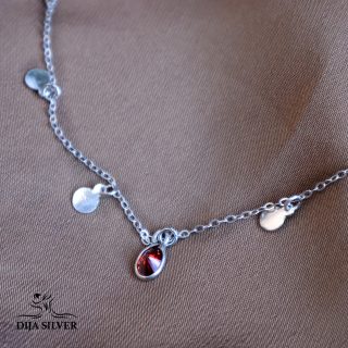 red zircon necklace