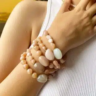 Chunky Sun & Moon Stone Bracelet