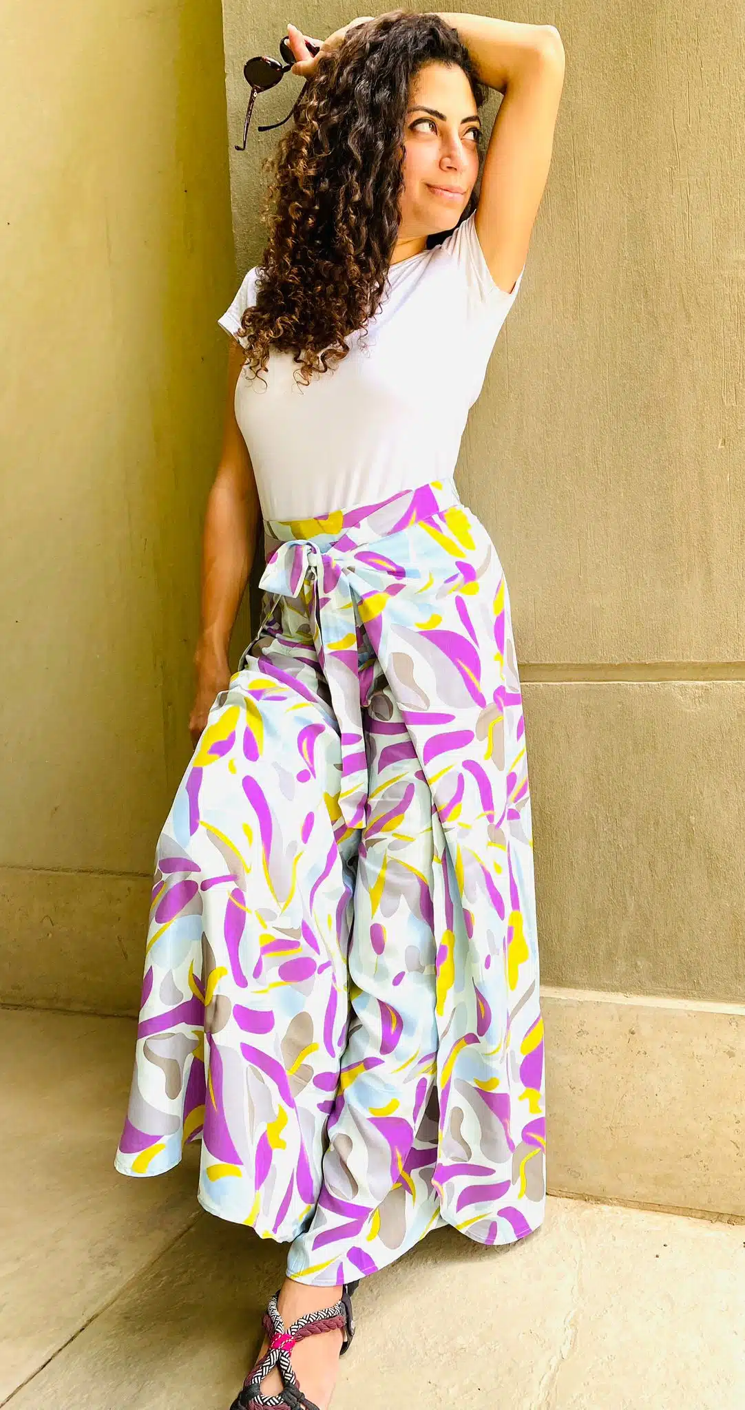 Floral wrap pants 1 Floral wrap pants