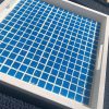 Blue mosaic tray
