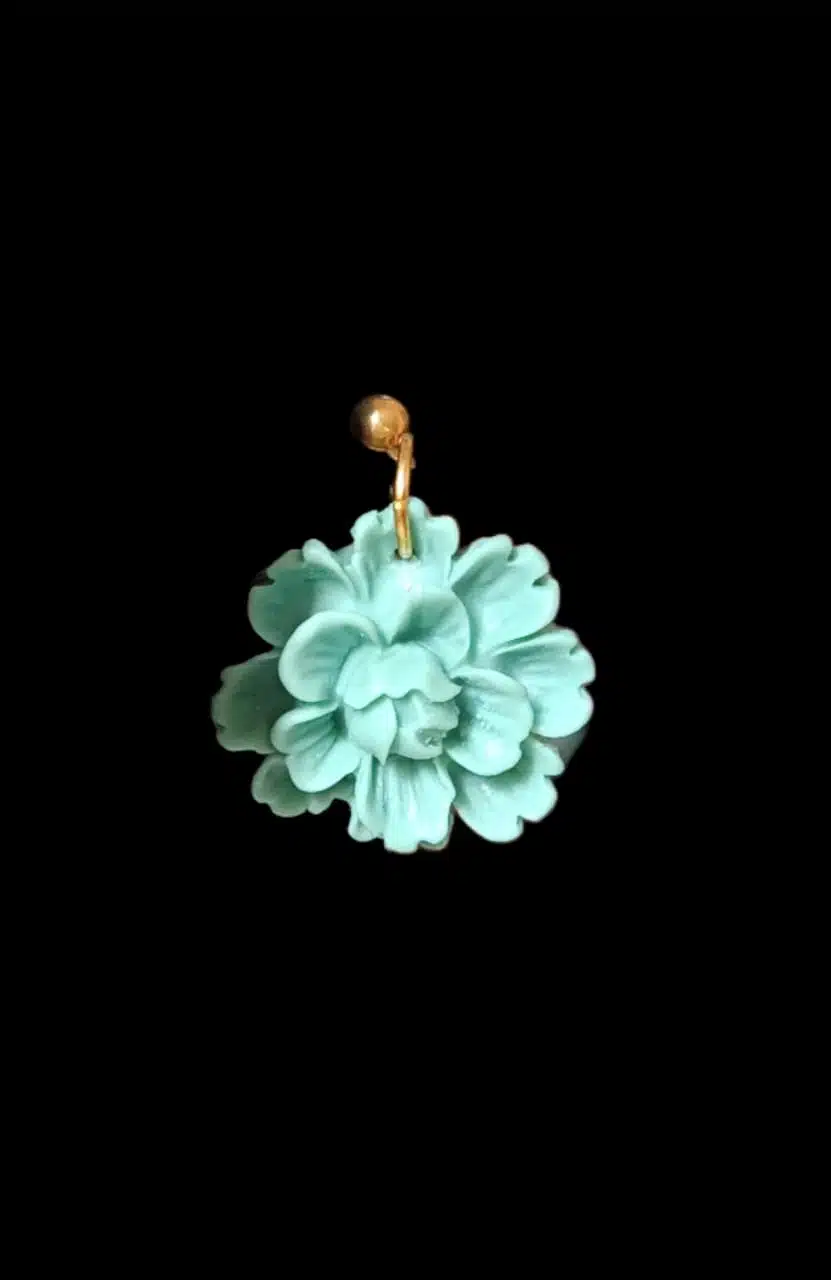 Lilly Flower with Copper Earrings 1 Lilly Flower with Copper Earrings