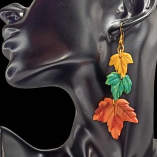Autumn Leaves Polymer Clay with Copper