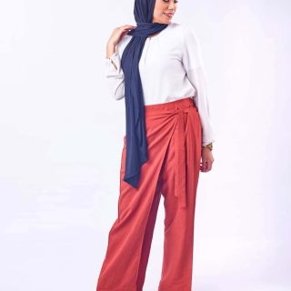 Linen wrap pants