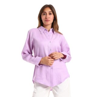 Purple Linen Shirt