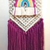 macrame wall hanging rainbow