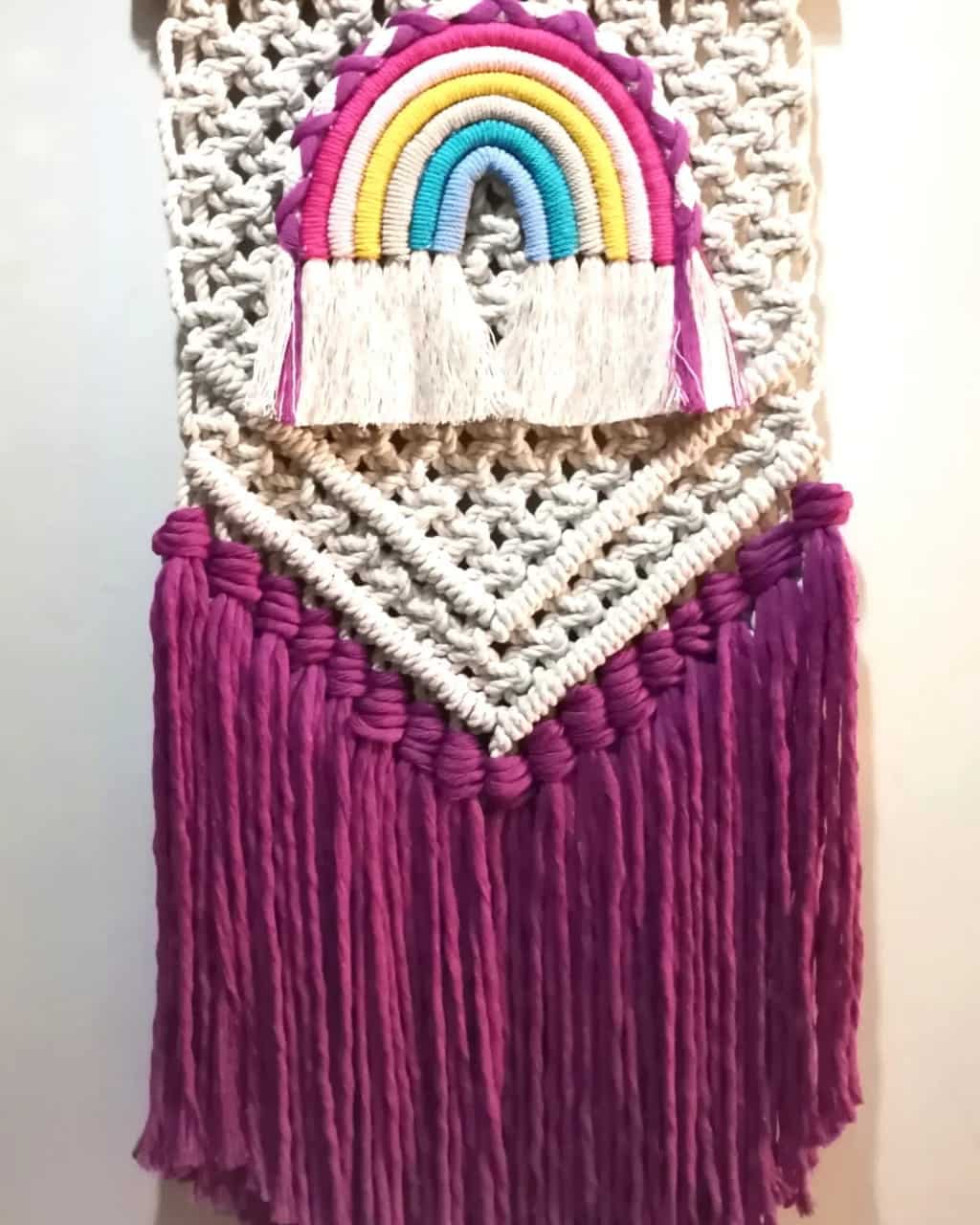 macrame wall hanging rainbow 1 macrame wall hanging rainbow