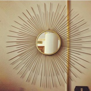 Wooden sun mirror