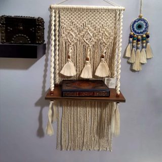 macrame shelf