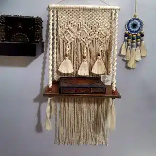 macrame shelf