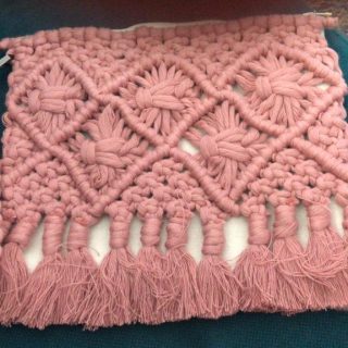 macramé clutch