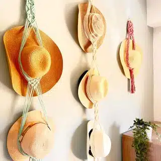 Macrame Hat Holder