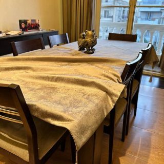 Cafe au leit table cloth
