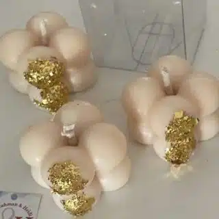 mini bubble scented candles set of 6