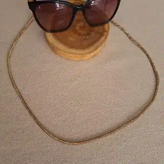 IYOU Street Shot Eyeglasses Chains Peral gold Glasses Chain Anti-lost Eyeglass Accessories Travel Anti-lost Sunglasses Cord for Women and Girls