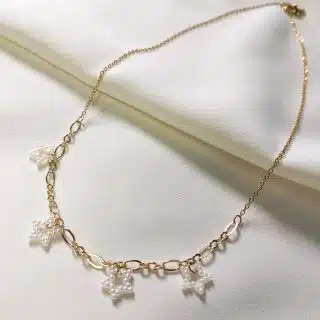 white stars necklace