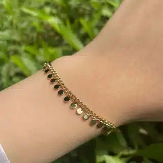 tiny coins bracelet