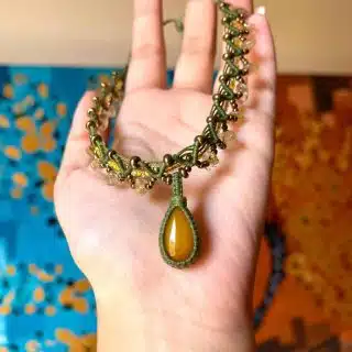 citrine necklace