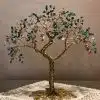 copper wire tree with fyrozy and bej stone