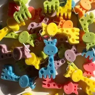 Set of 6 Giraffe Candles