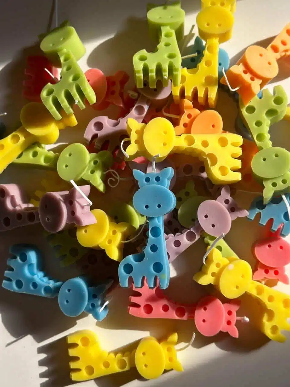 Set of 6 Giraffe Candles 1 Set of 6 Giraffe Candles