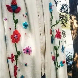 Off White Bohemian Shawl