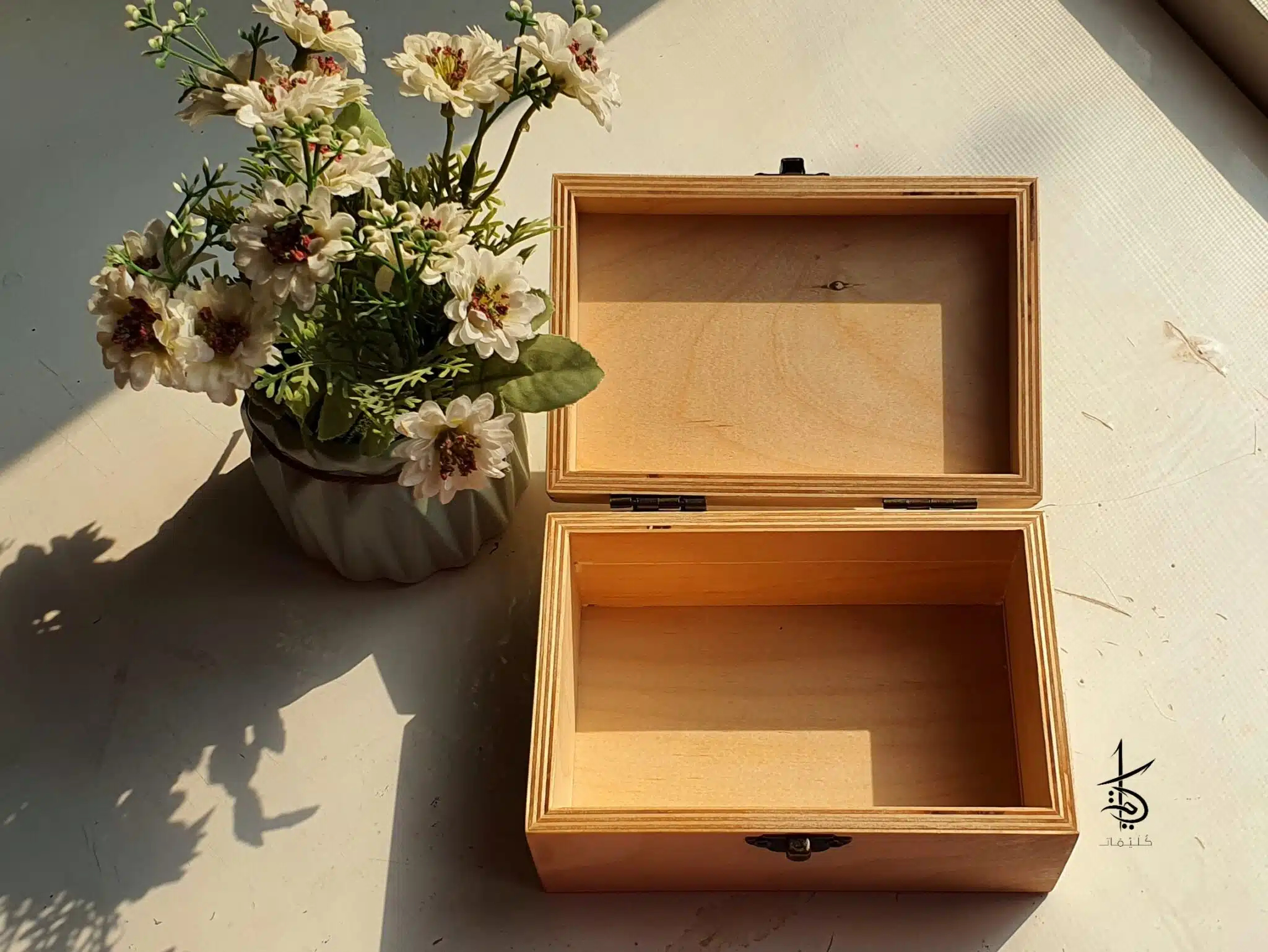 بإيدي وعيني وقلبي سلام - Hand-Burned Wooden Box 2 بإيدي وعيني وقلبي سلام