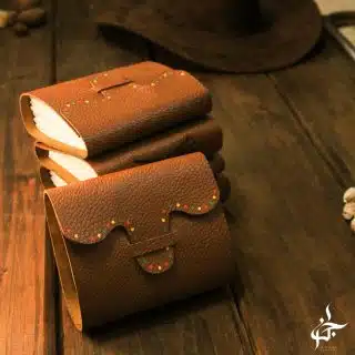 The Dots leather notebook