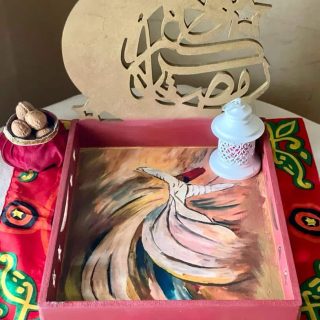 Ramadan Tray Red x Gold