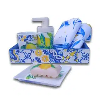Decoupage Bathroom Set 4 Pcs