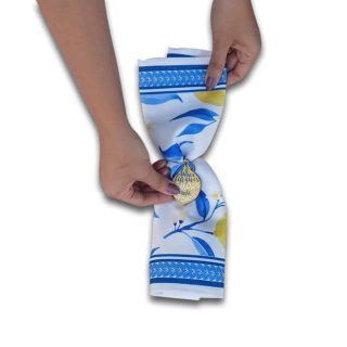 Set of six lemon shape napkin holder