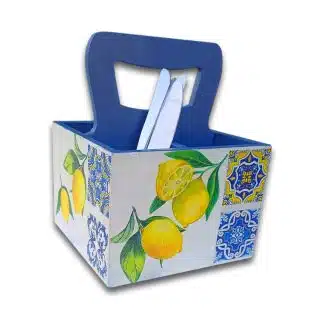 Decoupage Cutlery Holder with handle