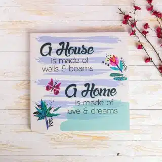 Zan Design Wall Art House & Home Quote