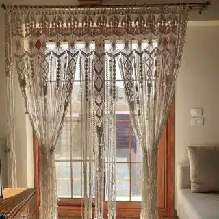 Macrame curtain