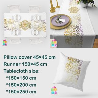 Arabic pattern for Ramadan (runner-tablecloth-cushion)