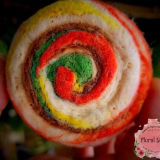 Free Form Fine Merino Felted Goatmilk scented soap